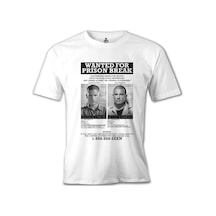 Prison Break - Wanted For Beyaz Erkek Tshirt 001