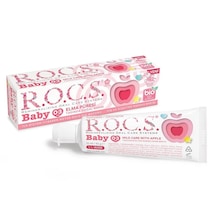 Rocs Baby 0 - 3 Yaş Elma Püresi Aromalı Florürsüz Çocuk Diş Macunu 35 ML