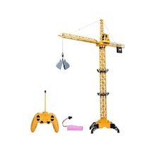 Giffy / Oyuncak 128 Cm Dev Boy Uzaktan Kumandalı Tam Otomatik Gövdesi Ve Halatı Hareketli Şarjlı Kule Vinç