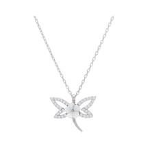 Yusufçuk Sedef Çiçekli 925 Ayar Gümüş Kadın Kolye