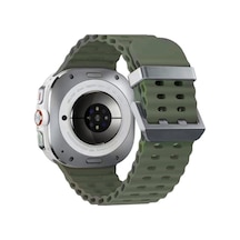 Watch 7 Ultra Kr417 Rug Silikon Kordon - Koyu Yeşil Bz8683140768171