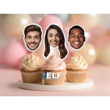 Fotoğraflı Doğum Günü Cupcake Pasta Süsü 10 Adet 0