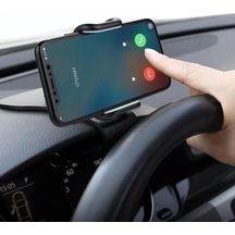 360 Derece Döner Araç Telefon Tutucu Göğüs Paneli Klipsli Evrensel Cep Telefonu Standı, Yatay Dikey Kullanım, Kaymaz Pedli, Abs Malzeme, Hands Free Sürüş At8 2 Mixed