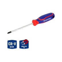 Workpro Wp221035 Pz0x75mm Cr-v Manyetik Profesyonel Yıldız Tornavida Fr Wp221035