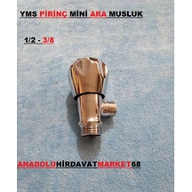 Yms Lüx Pirinç Klozet Ara Musluk Taharet Musluğu Krom