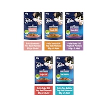 Purina Felix Karışık Çeşitli Pouch Yetişkin Kedi Yaş Maması 26 x 85 G