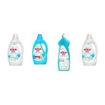 Aquabor Doğal Mineralli Sıvı Beyaz + Sıvı Renkliler + Elde Bulaşık + Sıvı Beyaz 4 Lü Set