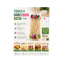 Yonca Bambu Kürdan 12 Cm 50 Adet - 913951962