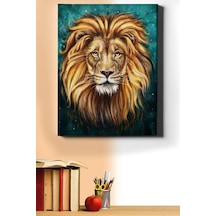Webstyle Sayılarla Boyama Seti Kasnaklı Üzgün Aslan 40 X 50 Cm