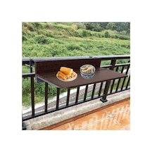 Tr Katlanır Balkon Masası, Korkuluk İçin, Dış Mekan Veranda, Bar Masası, Yerden Tasarruf Sağlayan Çiçek Standı Genel