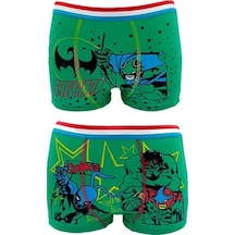 Shopiolog Erkek Çocuk Pamuklu Desenli Boxer 2 Adet