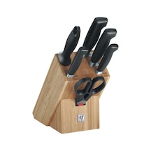 Zwilling 7 Parça Doğal Ahşap Bloklu Bıçak Seti