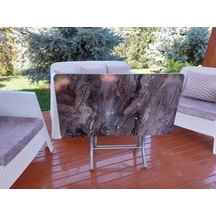 Dekoratif Katlanır Masa Bahçe Ve Çalışma Masası 60 110 Diğer