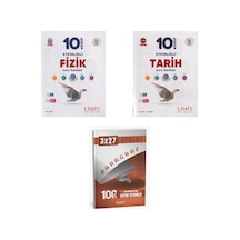2027 Limit 10. Sınıf Etkinlikli Fizik + Tarih Soru + Anla Kazan Paragraf Deneme 3'lü Set