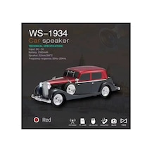 Kırmızı Bluetooth Hoparlör Şarjlı, Fm Radyo, Sd Kart, Usb, Çoklu Bağlantı, 1 Yıl
