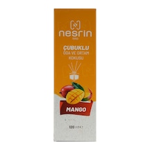 Nesrin 120 Ml Çubuklu Oda Kokusu Mango Bambu Koku, Kalıcı Ortam Kokusu Ve Dekoratif Cam Şişe - 8690352728213ma