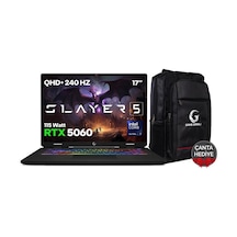 Game Garaj Slayer5 7XL-5060 C1 U7-255HX 16 GB 1 TB RTX5060 17" Free Dos Dizüstü Bilgisayar