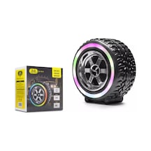 Subzero Sb35 Led Işıklı Bluetooth Müzik Kutusu Usb & Sd Kart Destekli Taşınabilir Hoparlör Siyah