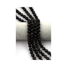 Gold Obsidyen Doğal Taş Dizi 10 Mm Fasetli Küre Kesim Yeşil