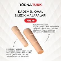 Ahşap Malafa Kademeli Oval Bilezik Malafaları - Ahşap Şekillendirme Aparatı Metalik