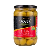 4 Adet Fora Kırmızı Biber Dolgulu Yeşil Zeytin 181-230 400 G