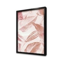 Yapraklar Desen Çerçeveli Mdf Tablo-172240