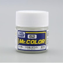 10 Ml. Flat White Mr.color Serisi Maket Boyası, Mr.hobby C062 Standart