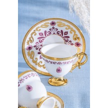 Kleodora 6 Kişilik Kahve Fincan Takımı - 90 Ml Renkli