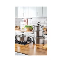 Hısar Tencere Setı Celık 8 Prc Orıon Inox