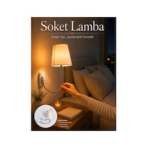 Soket Lamba Yatak Başı Işığı Ayarlanabilir Boyunlu Hmngo5643-lmm6fj Çok Renkli Çok Renkli