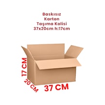 5 Adet Boş Karton İnternet Taşıma Kutusu Boş Koli 37x20x17cm 35 X 20 X 20