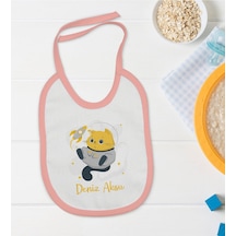 BK Kids Kişiye Özel Pembe Bebek Mama Önlüğü - Model 194 Pembe
