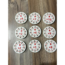 Çift Yüzlü Dişli Çarpışma Ve Bölme Çarkları - Eğitici İlkokul Matematik Materyali 3d