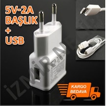 Samsung Telefon Uyumlu 2Li Set 2 Amper Adaptör