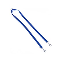 Doggie Dokuma Emniyet Kemerli Köpek Gezdirme Kayışı M 2x70-70cm Mavi