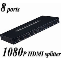 8 Port Hdmi Splitter Hdmi Çoğaltıcı Çoklayıcı Dağıtıcı 8'li