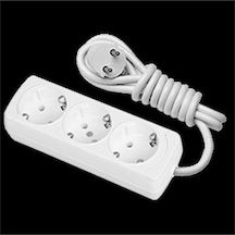 Günsan Visage 3'lü Çocuk Korumalı Grup Priz 5mt 5 M