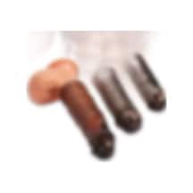 Zaga Oyun  Ucu Dolgulu Uzatmalı 3'lü Penis Kılıfı Seti