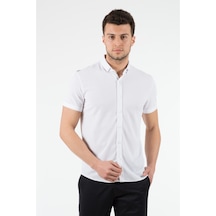 Wemsey Erkek Slim Fit Gömlek 12301 Beyaz