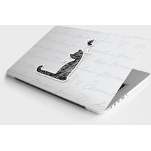 Laptop Sticker Bilgisayar Notebook Pc Kaplama Etiketi Kedi Kelebek