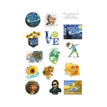 Van Gogh Sticker Seti Telefon Bilgisayar Ve Diğer Yüzeylere Uygun