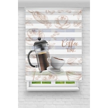 Perdecizade Enxboy Kahve Keyfi Dijital Baskılı Zebra Perde-cocuk Odası-stor Perde Tyc83d4bb56550bfcf56ab800 Renkli