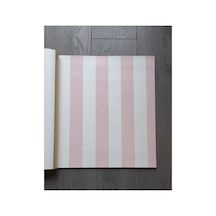 Dikey Çizgili Duvar Kağıtları Koleksiyonu Pembe&beyaz