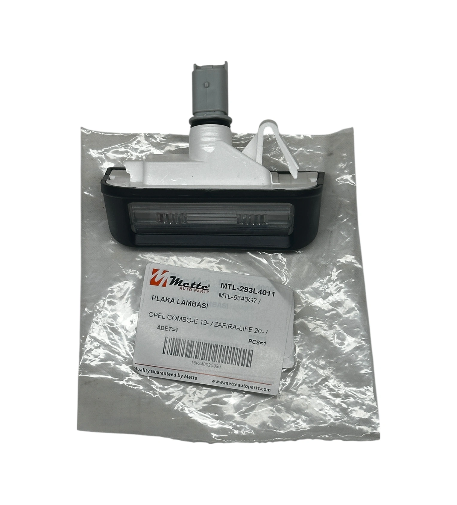 Opel Combo E Arka Plaka Aydınlatma Lambası Mette Marka 293l4011