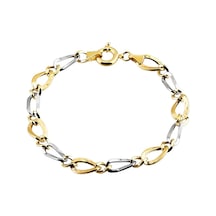 Altın Bileklik Hallow 14K Sarı Beyaz Gold Sarı Altın