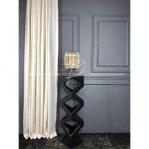 Fon Perde Natural Keten Fonluk Ultra Dökümlü Düz Dikim 001