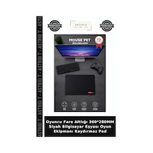 Oyuncu Fare Altlığı 360 280mm Siyah Bilgisayar Eşyası Oyun Ekipmanı Kaydırmaz Pad