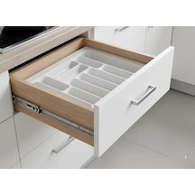 Starax 70 Cm Beyaz Plastik Kaşıklık 10 Gözlü Modül 64x49 Cm S-2288-wp Çok Renkli