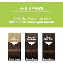 Kalıcı Doğal Renkler 4-0 Kahve Saç Boyası