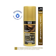 Jaja Exxellent Touch Suya Dayanıklı Beyaz Dip Kapatıcı Topik Sprey 75 Ml Kahve